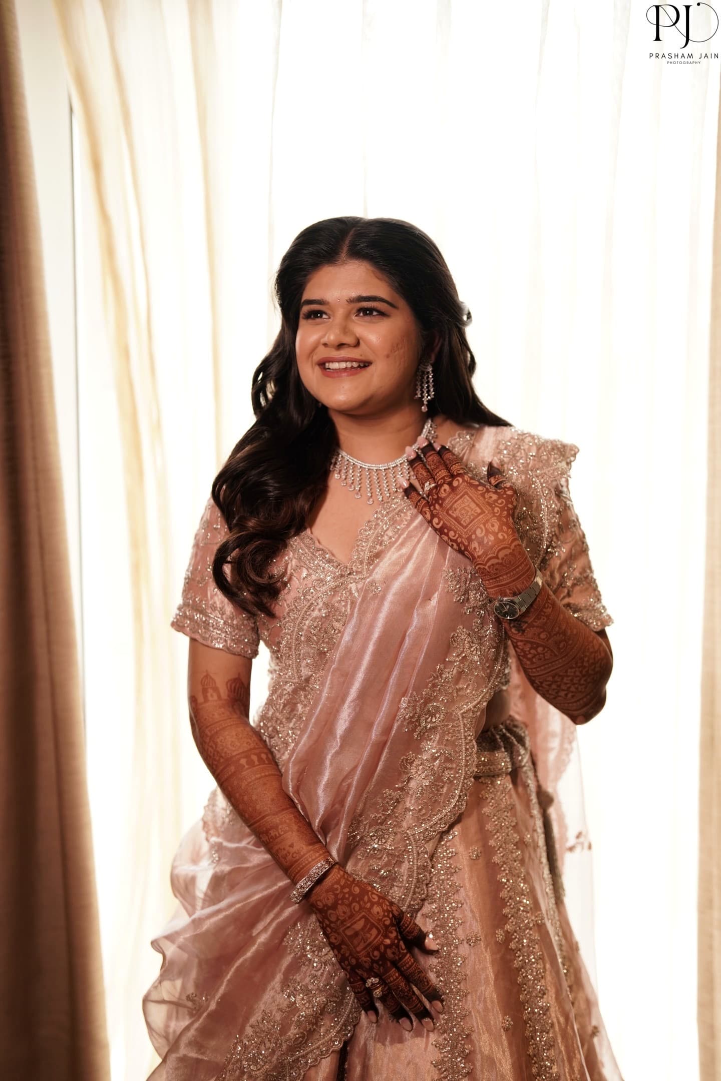 Reception glam look 2