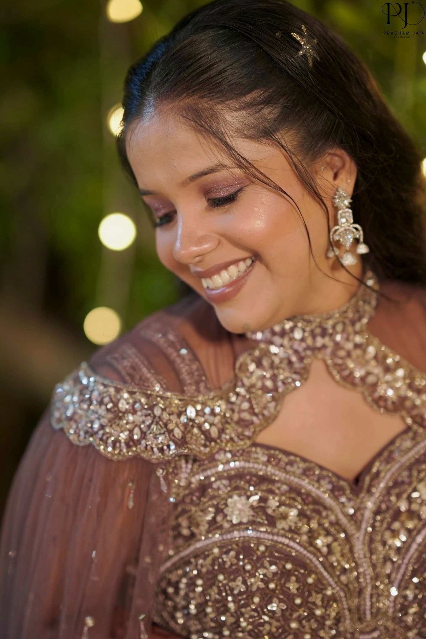 Sangeet sparkle look 2